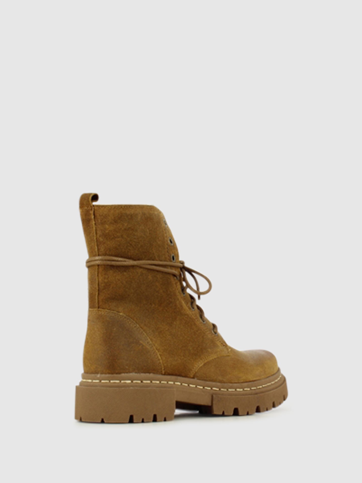 Foreva Botins com Fecho em Camurça Camel